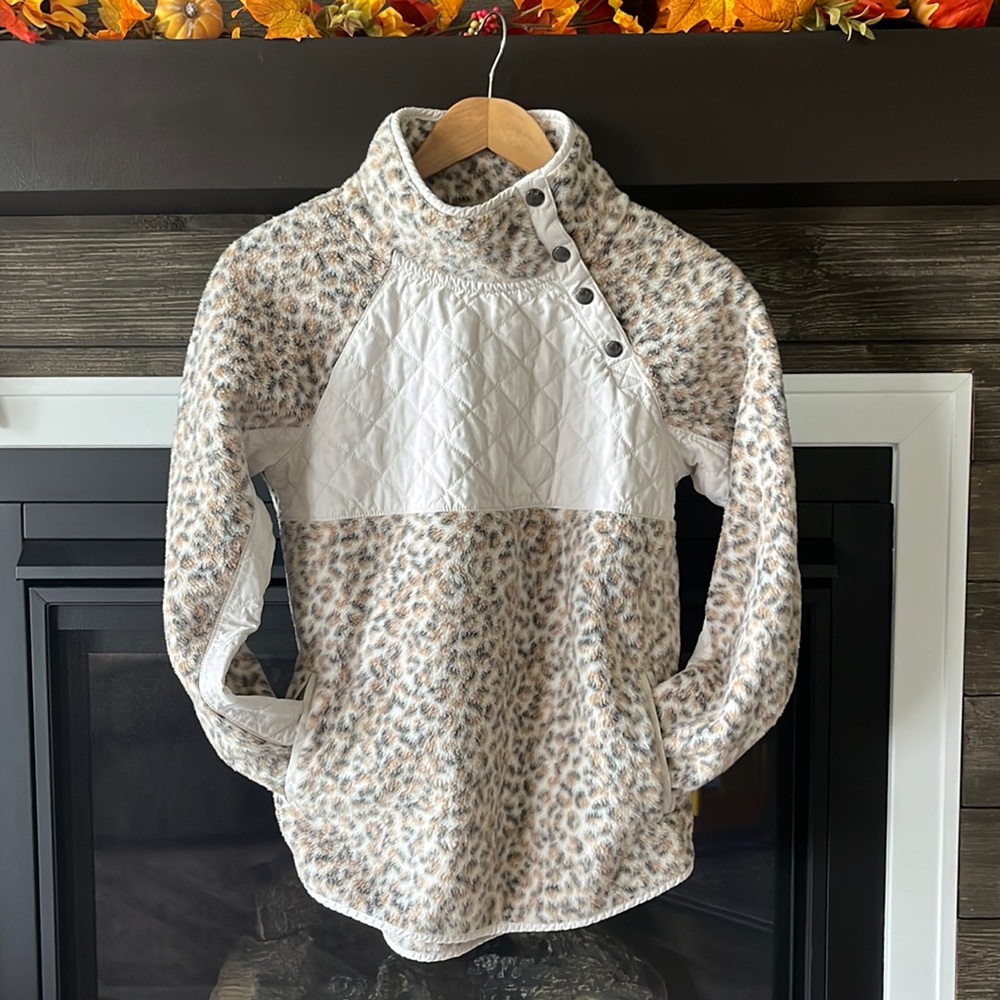 Abercrombie & Fitch Asymmetrical Button Up Sweater